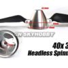 Spinner 40 3,2 offen Alu silber eloxiert