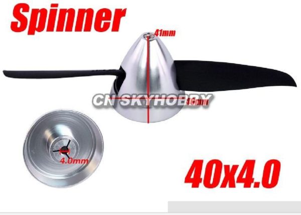 Alu Spinner 40 4,0 Silber