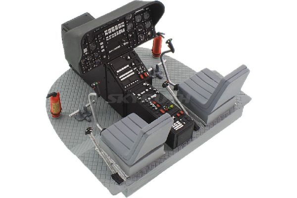 Cockpit mit Piloten für Bölkow Bo105 600er Scale.