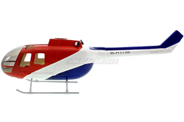 Scale Rumpf Roban BO105 Red/Blue
