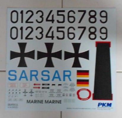 Sikorsky H34 SAR Decals für PKM Rumpf 500er