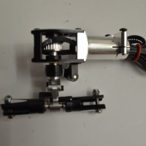 Clone Alu Heckrotor silber/schwarz -Zahnriemen 500er